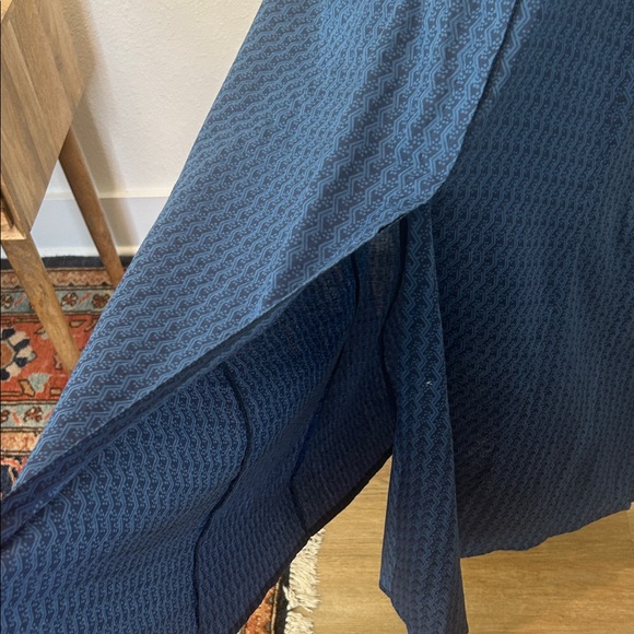 Julia Amory Chic Long Sleeve Blue Maxi Dress - Picture 10 of 15